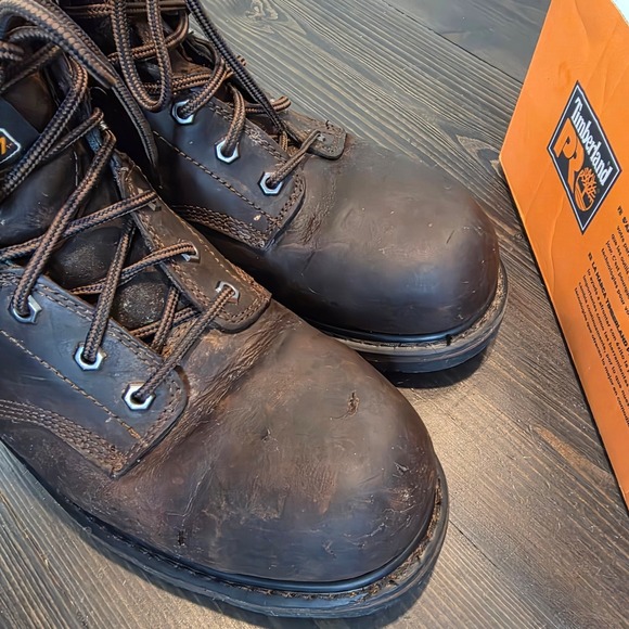 Timberland Pro Pit Boss 6 Inch‎ Steel-Toe Work Boot Brown Sz 11 main image 5